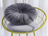 Round Velvet Chair Pads Super Soft Thick Throw Pillows Pumpkin Shaped Chair Seat Pad Floor V1369-AZ3-W-26416