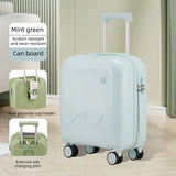 20 Inch Cute Carry On Suitcase, Hard Shell Cabin Luggage with USB Charging Port & Cup Holder, V1265-YY-277