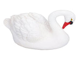 Resin White Swan Figurine Resin White Goose Statue for Outdoor Garden Yard Decoration V1294-YM0715-3111210435811