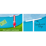 Bestway Kids Pool 152x38cm Round Steel Frame Swimming Pools Above Ground 580L BW-POOL-KID-R-56283