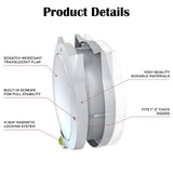 Indoor Cat Flap Door, 21cm/8.27in Opening
4 Locking Modes Magnetic & Weatherproof Thin Door & V1107-CS-EGWTPM47