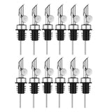 Weighted Stainless Steel Pourers Olive Oil Spout Liquor Bottles Pourers Auto Flip Oil V1366-AZ2-W-15694