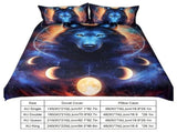 3pcs/set 3D Print Dream Catcher Moon Pattern Duvet Cover Pillow Cases Bedding Set V1294-YM0901-JY29113-01