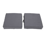 2PCS Patio Chair Cushions 18.9x18.9x3.94in Outdoor Seat Cushions for Patio Furniture Garden Sofa V1294-YM0901-3116250003412