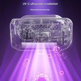 Winter Home Cleaning Comfort Kit - Silvery Retro Train Aromatherapy Humidifier and White Cordless UV V888-ELOSUNG53559