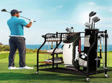 Extra Large Golf Bag Storage Rack - Heavy Duty Organizer Stand for Multiple Bags & Clubs V767-JJ-ZZ1832