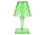 LED Crystal Table Lamp Transparent Prism Dimmable Desk Lamp USB Charging Indoor LightingGreen V1294-YM0901-3119210122314