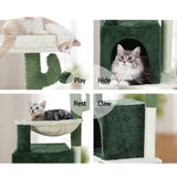 i.Pet Cat Tree 78cm Scratching Post Tower Scratcher Wood Condo House Bed Toys Green PET-CAT-APS013-GN