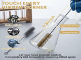 16Pcs Tube Cleaning Brush Brass Stainless Steel Engine Cleaning Brush 11.81 Inch Long Round Wire V1366-AZ2-W-15035