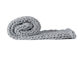 Dreamz Knitted Weighted Blanket Chunky Grey Kids BLANKETW03-KIDS-GY_NZ