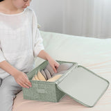 SOGA 2X Green Small Portable Double Zipper Storage Box Moisture Proof Clothes Basket Foldable Home SBOX027X2