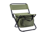 Foldable Camping Chair with Integrated 10L Insulated Cooler Bag - Army Green V888-ELOSUNG26696