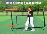Baseball And Softball Rebounder Net, 4 x 6 Feet PitchBack Baseball Nest for Pitching and Fielding V952-BQHDWPWJDKD4HE1Z4V0