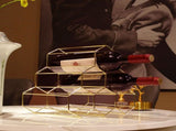 Tabletop Wine Rack 6 Bottle Wine Holder Modern Metal Wine Rack Desktop Wine Bottle Holder V1294-YM0717-10057065