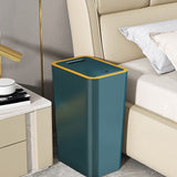 Push-Open Trash Can With Lid,Slim Trash Bin,Odor Control,Space Saving Garbage Can,Suitable For V1366-AZ2-W-26406