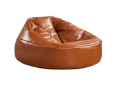 Marlow Bean Bag Chair Cover PU Couch Tan BEAN1001-TA