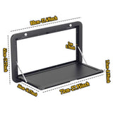 Aumerage Aluminium Folding Caravan Table Lockable, Space-Saving Portable Table with 50kg Capacity, V1181-AT005-BK