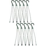 10 Pcs Plastic Hanging Basket Hooks Hanging Planter Holders Flower Pot Hangers for Outside Plants V1366-AZ2-W-13147
