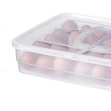 Portable Egg Storage Box 34 Grids Plastic Egg Storage Carrier with Handle for Kitchen Refrigerator V1294-YM0901-3117240151711