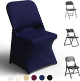 Spandex Folding Chair Covers 100 Pcs Universal Fitted Stretchy Dining Chair Slipcovers for Wedding V1258-DP02-C-1411