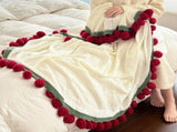 A rose bouquet multifunctional blanket, perfect for all seasons, ideal as an office nap blanket or V1232-MGHT003