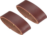 Leather Loop Keeper, Loops Belt Keeper Retainer Straps Replacement, Reddish Brown 1.5"/1.6" V1259-DP01-A-5188