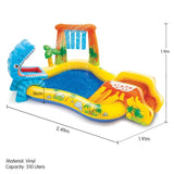 Intex 57444 Dinosaur Play Centre Kids Inflatable Pool with Water Slide 57444NP