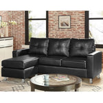 Sarantino Corner Sofa Lounge Couch with Chaise - Black SFA-ASA-JOM-BK