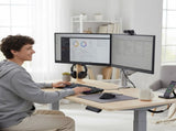 FORTIA Sit To Stand Standing Desk, 120x60cm, 72-118cm Electric Height Adjustable, Light Oak Style V219-ADKSSTFO2LOSB