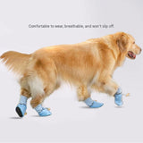 Blue 3XL Size Dog Protective Care Set - Polyester Elbow Sleeve, Adjustable Taffeta Dog Boots with V888-ELOSUNG56042