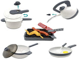 52PCS Kitchen Play Kids Pretend Playset with Cookware Pots and Pans Set Play Food Fruits Cooking V1294-YM0901-H37463W