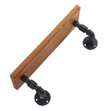 Wall Mounted Shelf Solid Wood Board Wrought Iron Pipe Retro Floating Shelves Wall Shelf for Home Bar V1294-YM0716-3117220154411