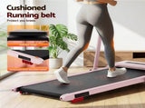 Everfit Treadmill Electric Walking Pad Incline Under Desk 380mm Pink TMILL-380H-INC-PK