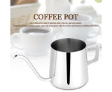 Stainless Steel Drip Coffee Pot, Gooseneck Spout, Tea Tool, Silver, 250ml V1263-JX-3000