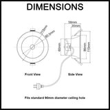 Novatris 9W LED Downlight Kit with Motion Sensor - Tri-CCT - 90mm V1202-V1-CPLNOVATRIS