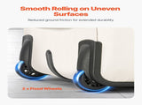 Rolling Laptop Bag, Fits Up to 15.6 Inch Laptop, Wheeled Briefcase, Roller Computer Tote Bag with 2 V952-LGSTDNB156INC0DM0V0
