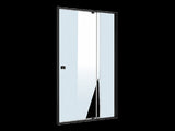 Adjustable Semi Frameless Shower Screen x 195cm Australian Safety Glass V63-824501