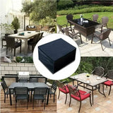 1 Piece 210D Oxford Patio Furniture Cover, Waterproof Windproof UV-Resistant Protection for Garden V1189-LC-HW-00243