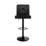 Artiss 4x Bar Stools Gas Lift Leather Chair Black BA-K-1536-BKX4