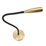 Flexible Gooseneck Wall Mount Lamp 3W 200 Lm Output Wall Mounted Reading Light Aluminum V1294-YM0901-3119250008011