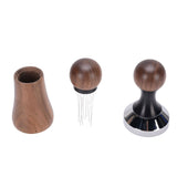 Needle Type Coffee Distributor Stainless Steel Walnut Wood Coffee Tamper for Coffee Machine Supplies V1294-YM0901-3118250058212