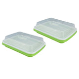 Sprouting Tray Transparent Lid Dense Small Holes Fine Workmanship Plastic Material Seed Sprouter V1294-YM0715-3111210450011