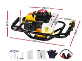 Giantz Post Hole Digger Motor Only Petrol Engine Yellow DI-EE-OV-N-YE