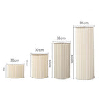 4 Hard Carboard Display Stand Round Plinth Cylinder Pedestal Wedding Flower V201-SUN0004WH8AU