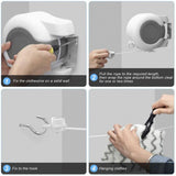 Double Line Retractable Clothesline Wall Mounted Laundry Drying Rack 15m V1263-JX-8080