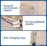 Tennis Bag Extra Large Sports Bag with Shoe Compartment Suitable for 2-4 Rackets Waterproof V1188-ZXY-131-922