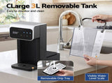 Devanti Instant Hot Water Dispenser 3L Heating Kettle 2400W Touch Control Water Black IWD-3L-BK