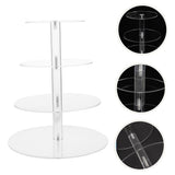 Clear Acrylic Cake and Cupcake Stand Combo for Party Dessert Display 1Set V1192-AZ-W-31241