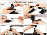 Embroidery Hoop Holder, Adjustable Hoop Holder with Instruction Holder, Stitchand V1370-AZ4-07956