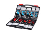 Helicoil Thread Repair Kit, 338-Piece SAE and Metric Rethreading Tool Kit, M5, M6, M8, M10, M12, V952-LWXLBGYZ338P3OJ45V0